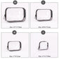 Set of Four Clear Cosmetic Toiletry Bags