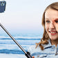 2Pcs Bluetooth Selfie Stick-Black and White