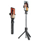 2Pcs Bluetooth Selfie Stick-Black and White