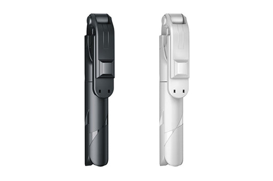 2Pcs Bluetooth Selfie Stick-Black and White