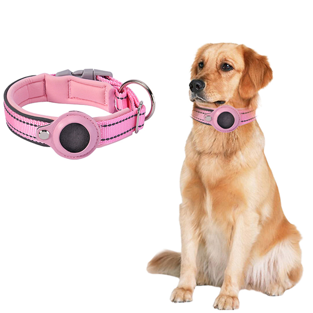 Protective Case for AirTag Dog Collar Holder-Pink