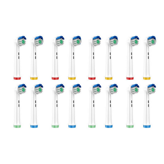 16-Pack Electric Toothbrush Heads Compatible with Oral/Oralby B-Wide angle clean style