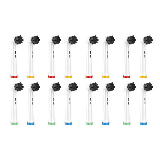 16-Pack Electric Toothbrush Heads Compatible with Oral/Oralby B-Bamboo charcoal clean style