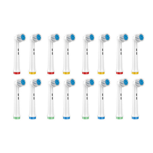 16-Pack Electric Toothbrush Heads Compatible with Oral/Oralby B-Soft style