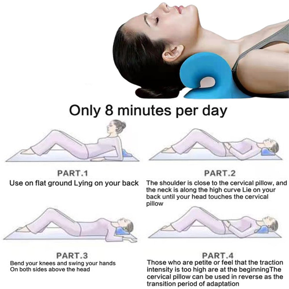Cervical Traction Pillow Chiropractic Pillow Neck Stretcher