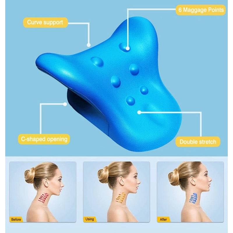 Cervical Traction Pillow Chiropractic Pillow Neck Stretcher