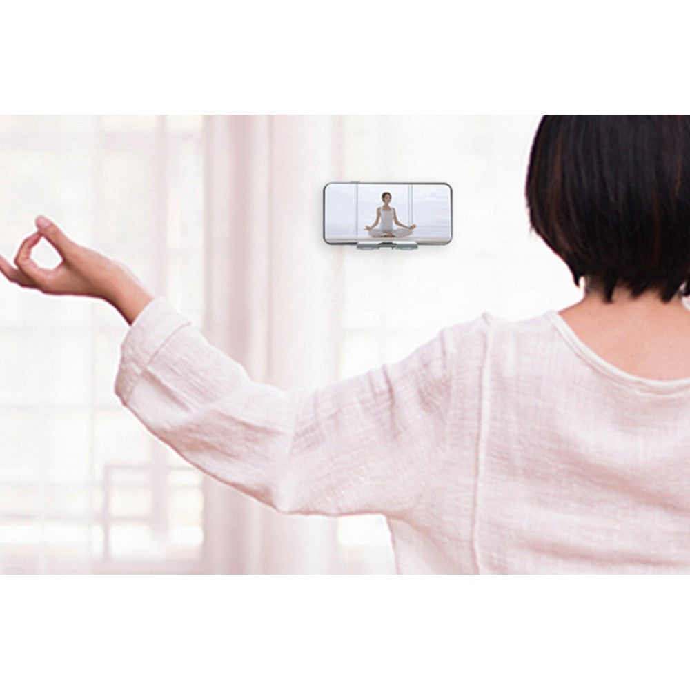 2Pcs Wall Mount Phone Holder Stand-Green and Pink
