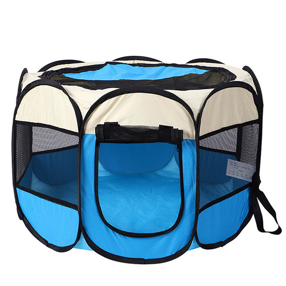 Foldable Pet Fence Tent Dog Cat Kennels