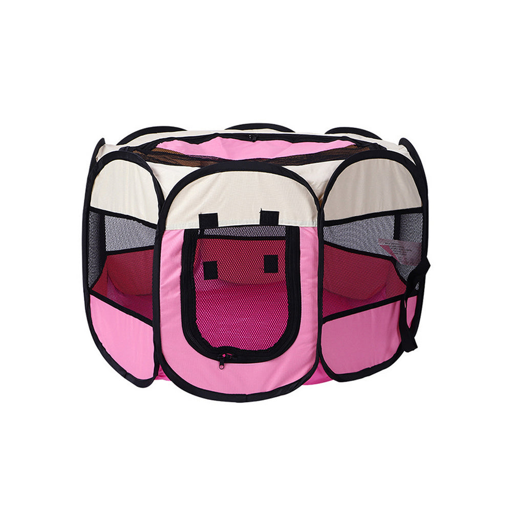 Foldable Pet Fence Tent Dog Cat Kennels