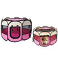 Foldable Pet Fence Tent Dog Cat Kennels