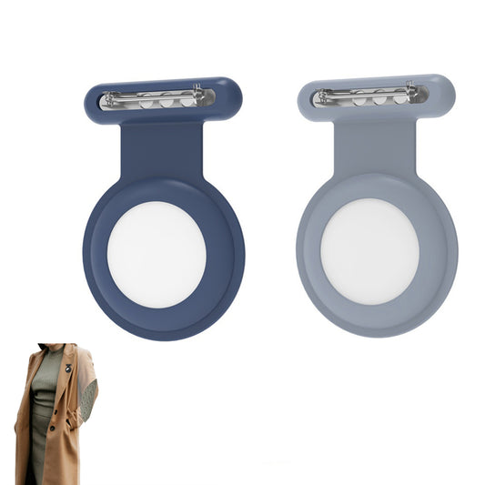 2 Pack Holder Case Compatible for Airtag Tracker-Grey and Navy