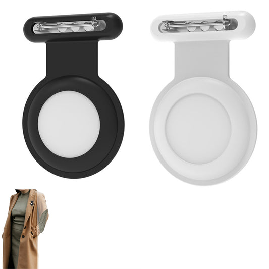 2 Pack Holder Case Compatible for Airtag Tracker-Black and White