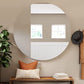2 Sheets 50x150cm Self Adhesive Mirror Wall Stickers Reflective Film Paper Decorative