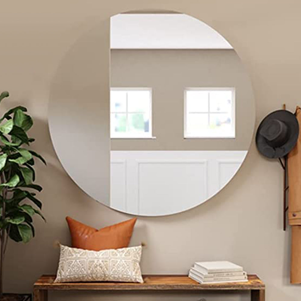 2 Sheets 50x150cm Self Adhesive Mirror Wall Stickers Reflective Film Paper Decorative