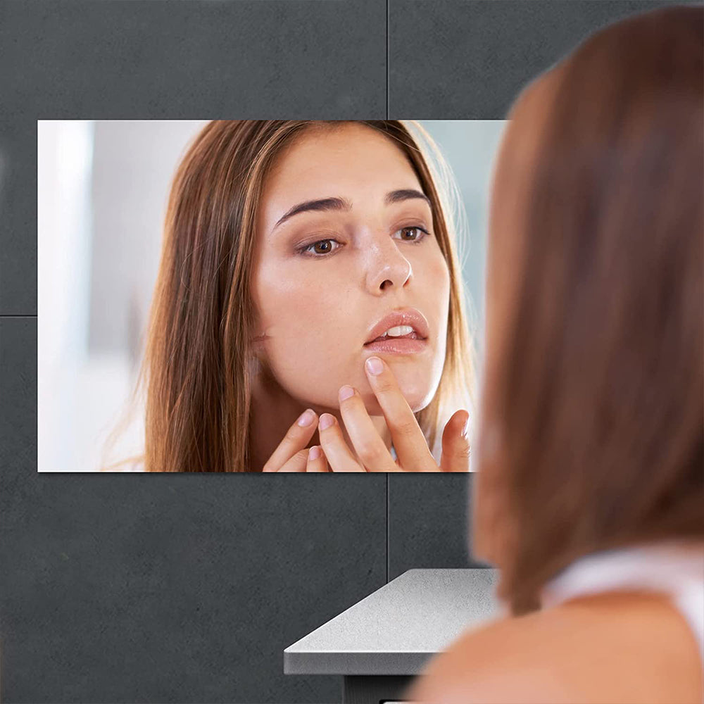 2 Sheets 50x150cm Self Adhesive Flexible Mirror Wall Decorative Stickers