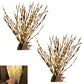 2Pack 3-in-1 60 LED Artificial Branches Floral Lights for Home Decoration