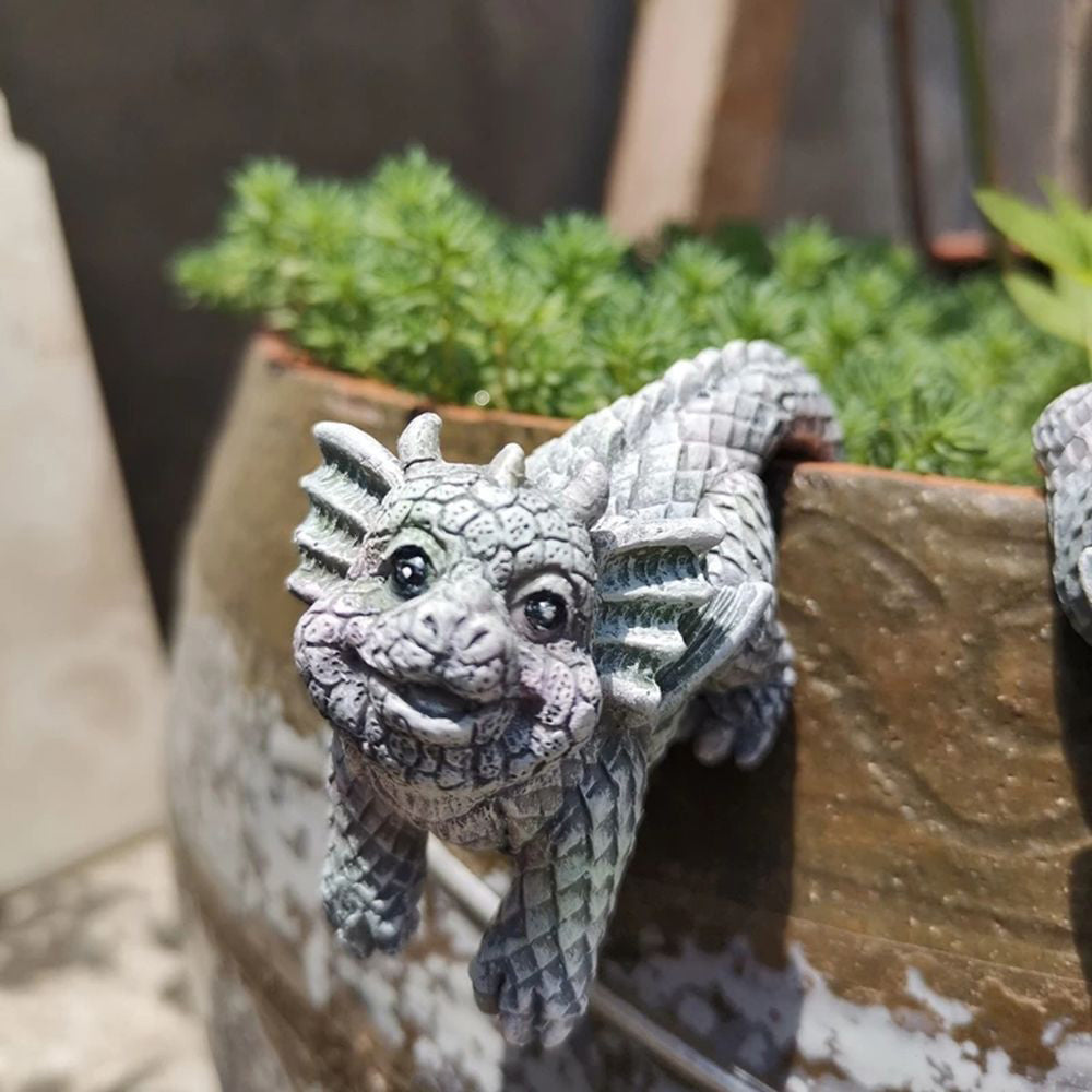 4Pcs Dragon Statue Garden Decor