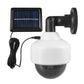 Solar Power Fake Security CCTV Camera LED Light-Split Solar Panel