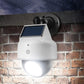 Solar Power Fake Security CCTV Camera LED Light-Integrated Solar Panel