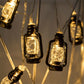 3M 20LED Battery Operated Retro Kerosene Lantern Fairy String Lights