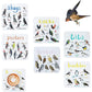 Set of 6Pcs PVC Square Funny Bird Pun Coasters