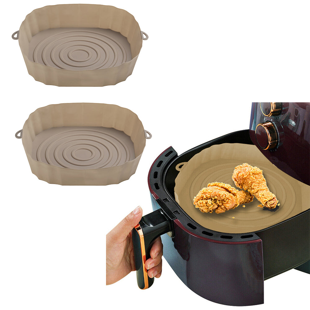 2Pcs Silicone Baking Air Fryer Liners