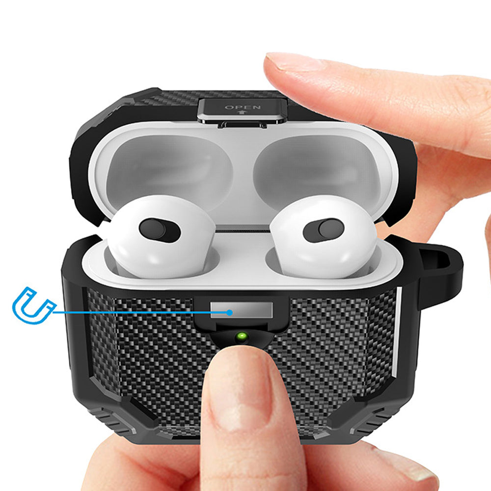 For Airpods Pro2nd Generation Switch Case Shockproof Rugged Protective Cover with Keychain