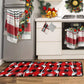 2Pcs 40X60+40X110CM Christmas Kitchen Washable Floor Mat-Snowman