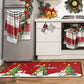 2Pcs 40X60+40X110CM Christmas Kitchen Washable Floor Mat-Christmas Tree