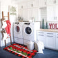 2Pcs 40X60+40X110CM Christmas Kitchen Washable Floor Mat-Train