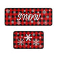 2Pcs 40X60+40X110CM Christmas Kitchen Washable Floor Mat-Snowflakes