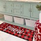 2Pcs 40X60+40X110CM Christmas Kitchen Washable Floor Mat-Snowflakes