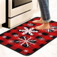 2Pcs 40X60+40X110CM Christmas Kitchen Washable Floor Mat-Snowflakes