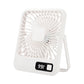 2000mAh 5 Speed USB 180 Degree Foldable Digital Display Desktop Fan