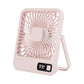 2000mAh 5 Speed USB 180 Degree Foldable Digital Display Desktop Fan
