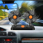 USB Portable 360 Degree Rotatable Dual-Head Car Fan with 3 Speed