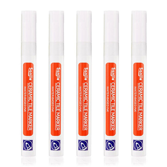 5-Pack Tile Paint Marker Home Tile Grout Pen Waterproof Kitchen Bathroom Tile Repaire