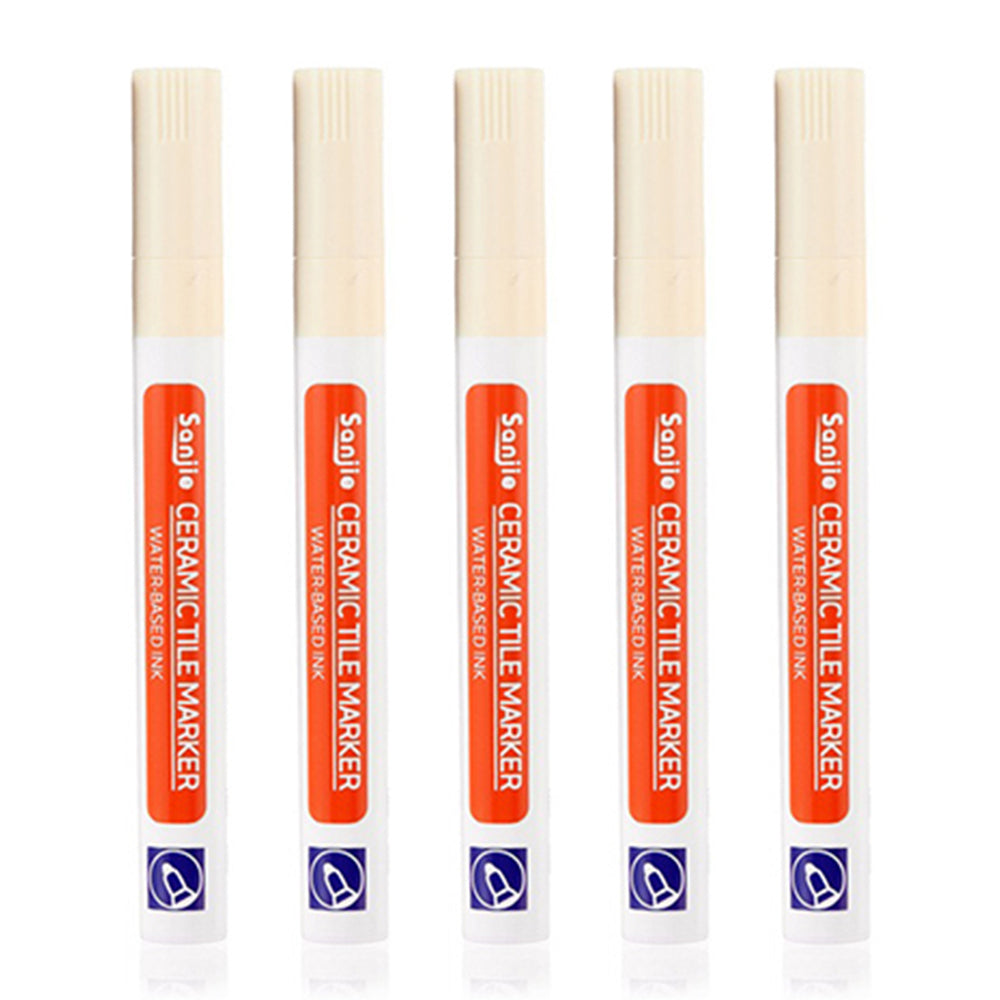 5-Pack Tile Paint Marker Home Tile Grout Pen Waterproof Kitchen Bathroom Tile Repaire