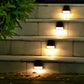 Set of 4Pcs Solar-Powered Outdoor Fence Lights