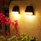 Set of 4Pcs Solar-Powered Outdoor Fence Lights