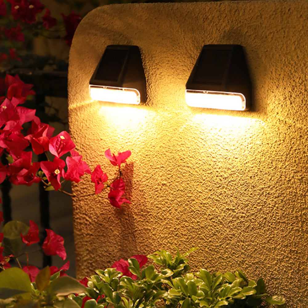 Set of 4Pcs Solar-Powered Outdoor Fence Lights