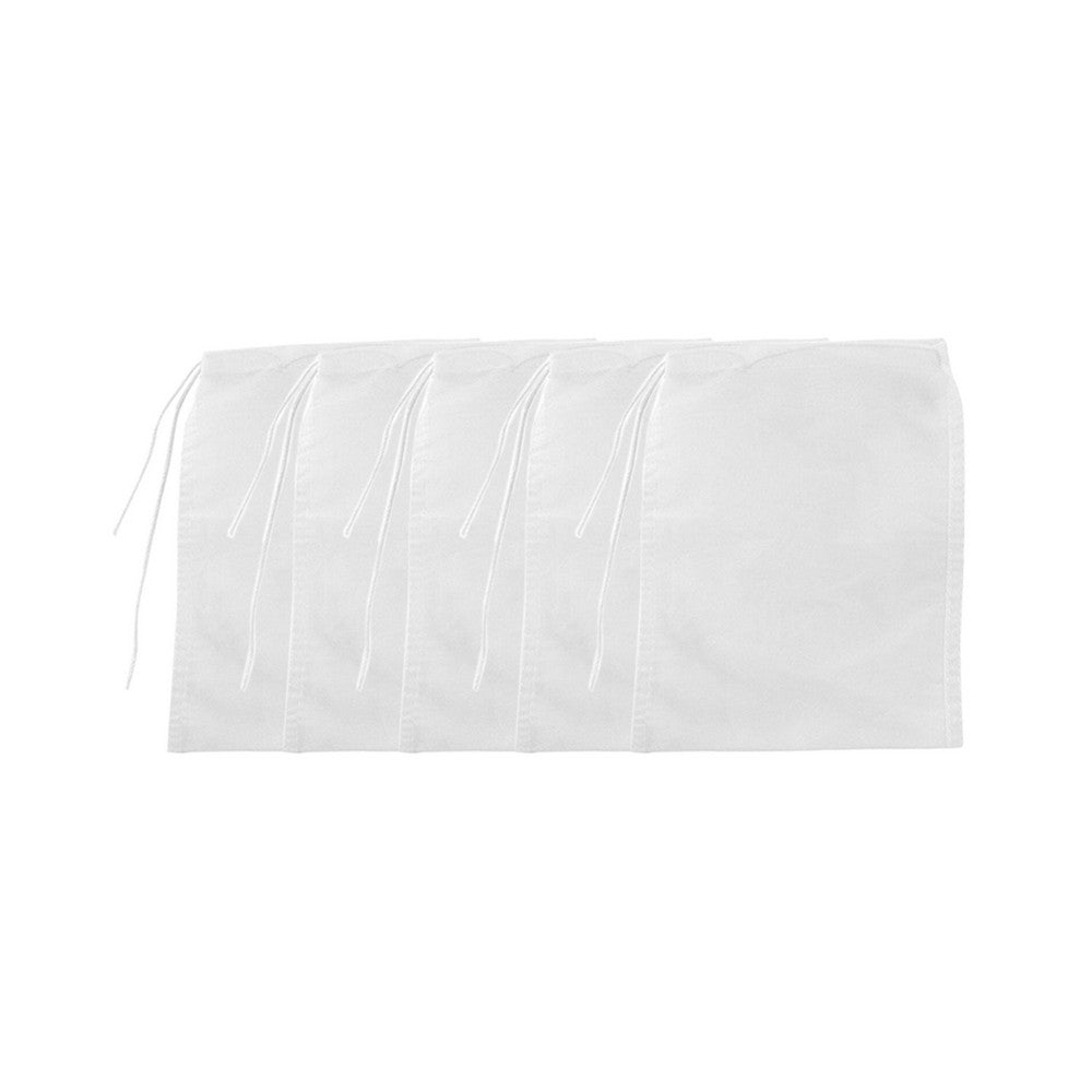 5Pcs Fine Mesh Fabric Strainer Filter Bags Nut Milk Reusable Bags Cheese Cloth Kitchen