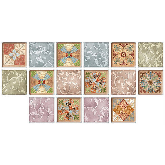 16Pcs Self-Adhesive Thickened Decor Tile Stickers