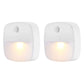 2-Pack Wireless Motion Sensor Night Light Wall Cabinet Closet Stair Lamp