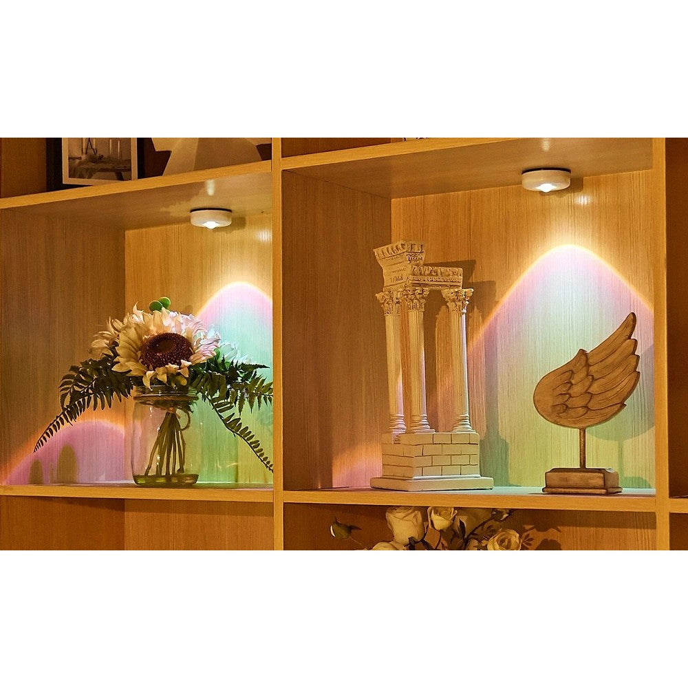 2Pcs Sunset Projection Under Cabinet Light