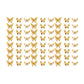 72Pcs 3D DIY Butterfly Wall Decal Stickers -Gold