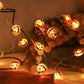2Pcs Halloween Pumpkin String Lights