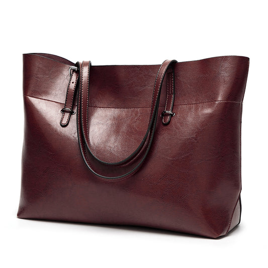 Women's PU Leather Shoulder Bag Big Capacity Tote Bags Purses and Handbags