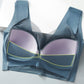 2Pcs Full Cup Lace Push-Up Seamless Bra