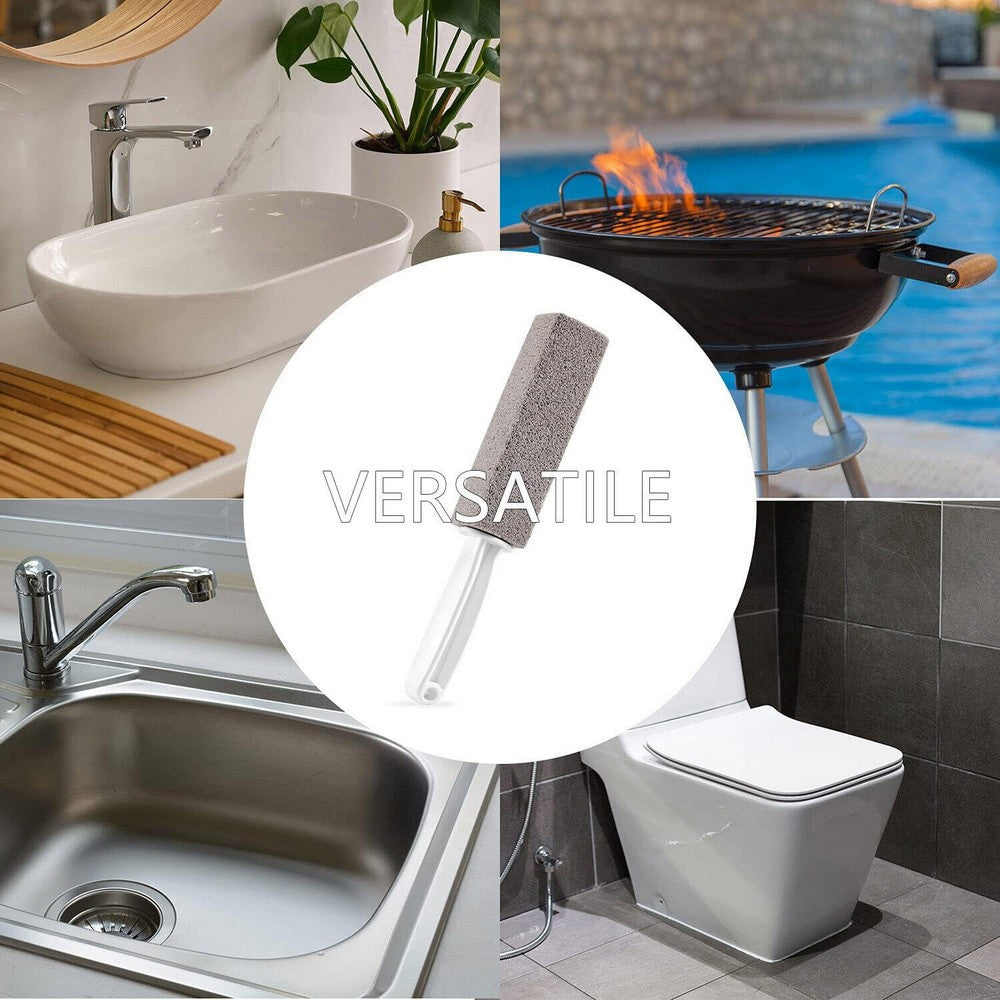 2Pcs Pumice Stone Toilet Bowl Cleaner Toilet Pumice Stone Brush with Handle